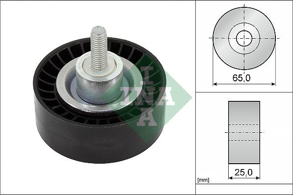 INA 532 0886 10 - Паразитний / провідний ролик, поліклиновий ремінь autozip.com.ua