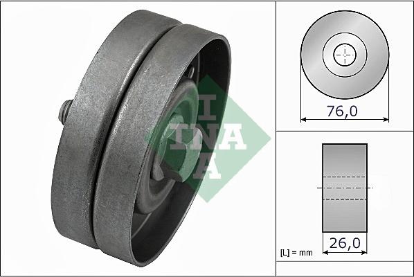 INA 532 0326 30 - Паразитний / провідний ролик, поліклиновий ремінь autozip.com.ua