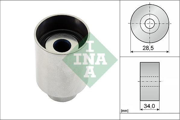 INA 532 0236 10 - Паразитний / Провідний ролик, зубчастий ремінь autozip.com.ua