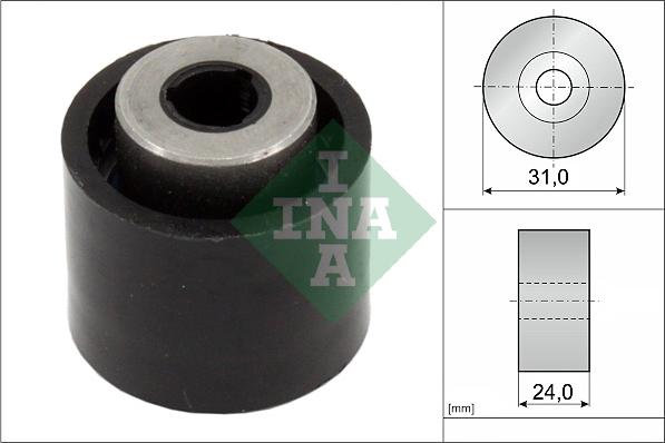 INA 532 0750 10 - Паразитний / Провідний ролик, зубчастий ремінь autozip.com.ua