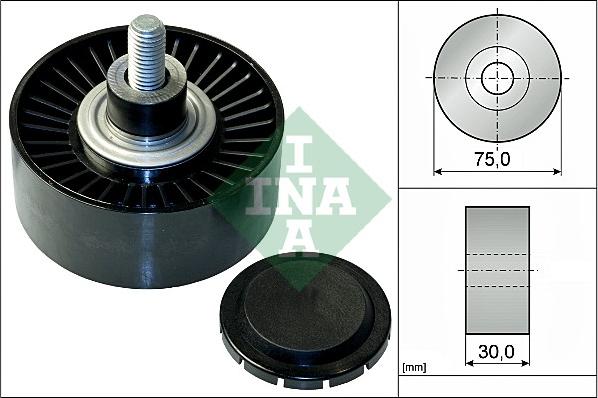 INA 532 0751 10 - Паразитний / провідний ролик, поліклиновий ремінь autozip.com.ua