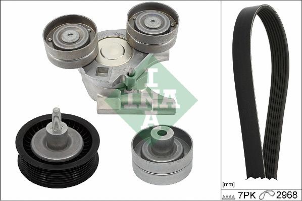 INA 529 0442 10 - Поликлиновий ремінний комплект autozip.com.ua