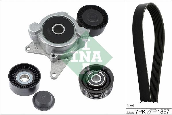 INA 529 0401 10 - Поликлиновий ремінний комплект autozip.com.ua