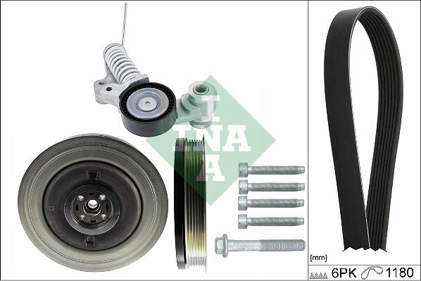 INA 529 0485 20 - Поликлиновий ремінний комплект autozip.com.ua