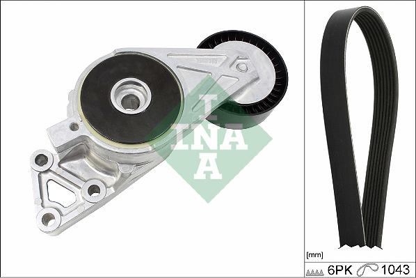 INA 529 0429 10 - Поликлиновий ремінний комплект autozip.com.ua
