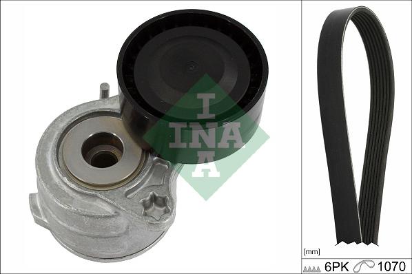 INA 529 0420 10 - Поликлиновий ремінний комплект autozip.com.ua