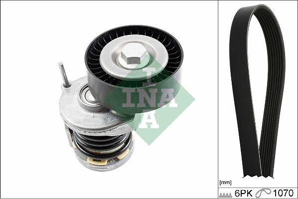 INA 529 0475 10 - Поликлиновий ремінний комплект autozip.com.ua