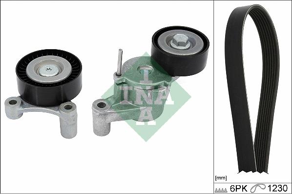 INA 529 0548 10 - Поликлиновий ремінний комплект autozip.com.ua