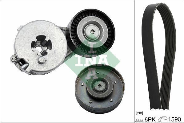INA 529 0500 10 - Поликлиновий ремінний комплект autozip.com.ua