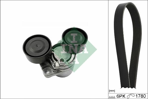 INA 529 0510 10 - Поликлиновий ремінний комплект autozip.com.ua