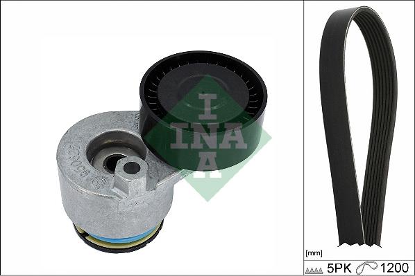 INA 529 0511 10 - Поликлиновий ремінний комплект autozip.com.ua
