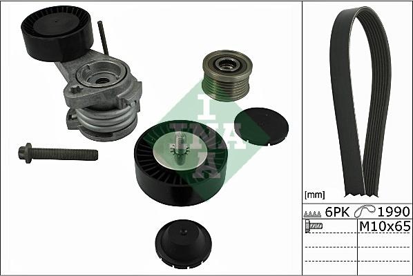 INA 529 0058 10 - Поликлиновий ремінний комплект autozip.com.ua