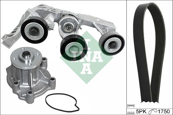 INA 529 0081 31 - Водяний насос + комплект струмкових ременів autozip.com.ua