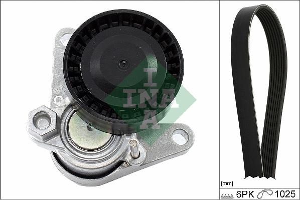 INA 529 0167 10 - Поликлиновий ремінний комплект autozip.com.ua