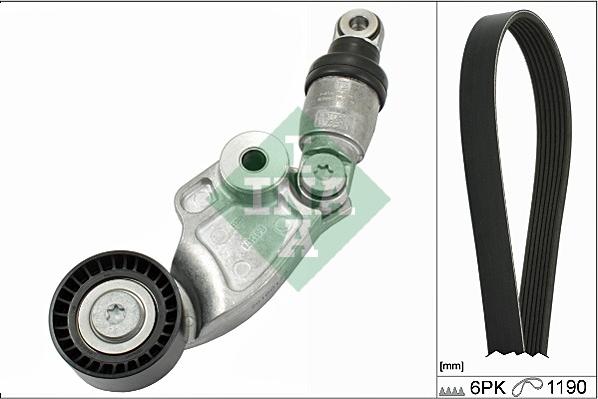 INA 529 0119 10 - Поликлиновий ремінний комплект autozip.com.ua