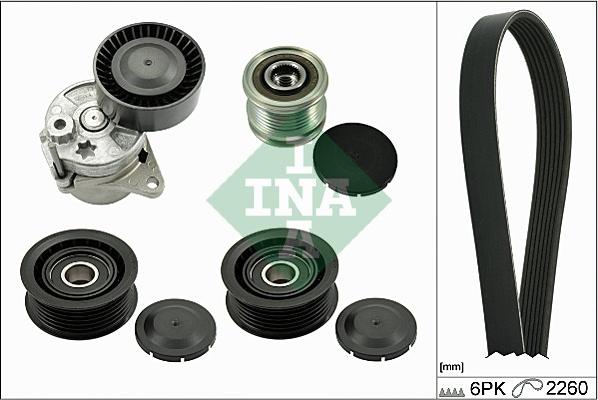 INA 529 0140 10 - Поликлиновий ремінний комплект autozip.com.ua