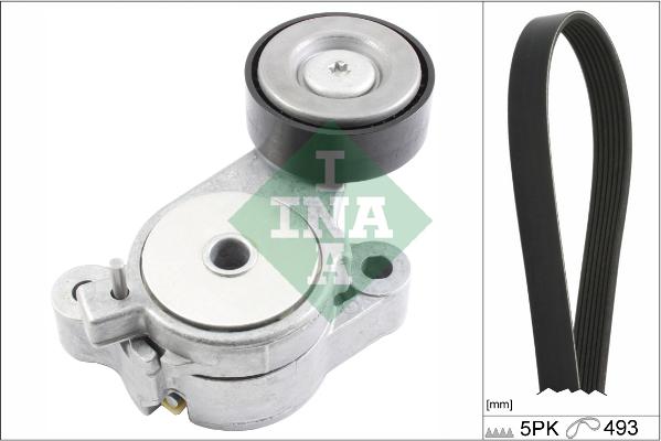 INA 529 0340 10 - Поликлиновий ремінний комплект autozip.com.ua