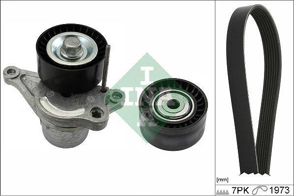 INA 529 0317 10 - Поликлиновий ремінний комплект autozip.com.ua