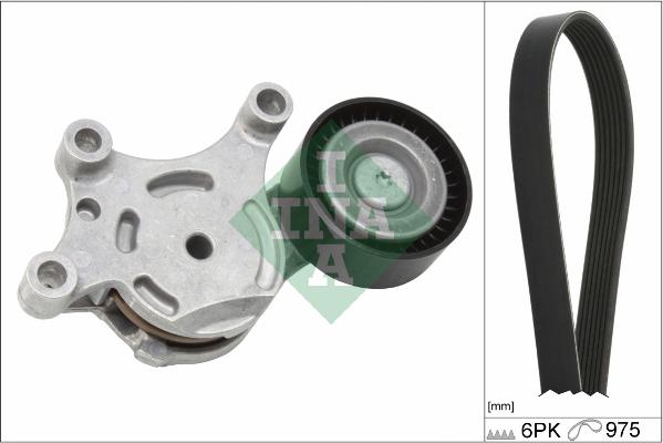 INA 529 0261 10 - Поликлиновий ремінний комплект autozip.com.ua