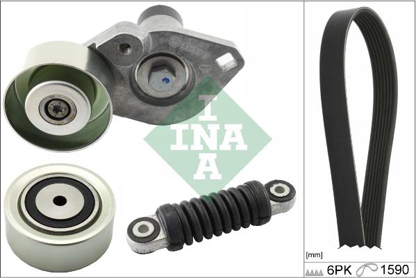 INA 529 0276 10 - Поликлиновий ремінний комплект autozip.com.ua