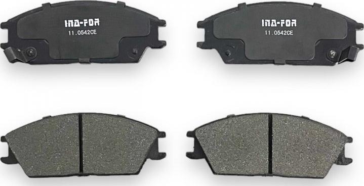 INA-FOR INF11.0542 - Гальмівні колодки, дискові гальма autozip.com.ua