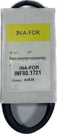 INA-FOR INF80.1721 - Поліклиновий ремінь autozip.com.ua