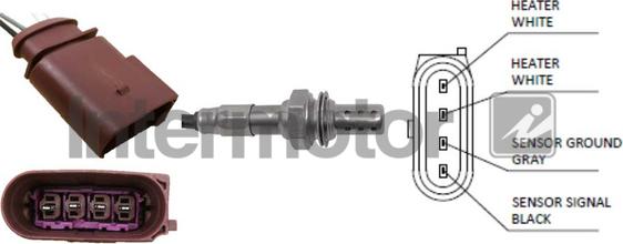 INTERMOTOR 64487 - Лямбда-зонд, датчик кисню autozip.com.ua