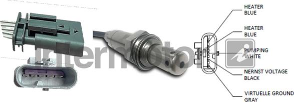 INTERMOTOR 65174 - Лямбда-зонд, датчик кисню autozip.com.ua