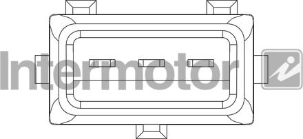 INTERMOTOR 19654 - Датчик потоку, маси повітря autozip.com.ua