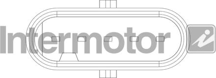 INTERMOTOR 19665 - Датчик потоку, маси повітря autozip.com.ua