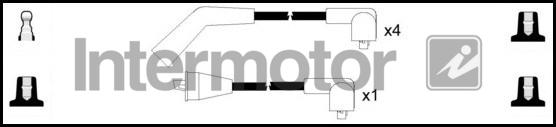 INTERMOTOR 83058 - Комплект проводів запалювання autozip.com.ua