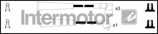 INTERMOTOR 83087 - Комплект проводів запалювання autozip.com.ua