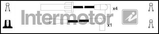 INTERMOTOR 83075 - Комплект проводів запалювання autozip.com.ua