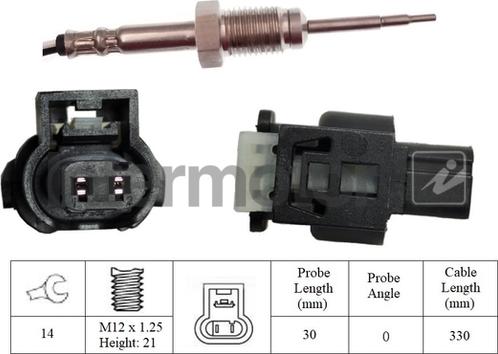 INTERMOTOR 27400 - Датчик, температура вихлопних газів autozip.com.ua