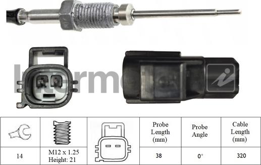 INTERMOTOR 27419 - Датчик, температура вихлопних газів autozip.com.ua