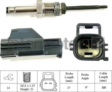 INTERMOTOR 27422 - Датчик, температура вихлопних газів autozip.com.ua