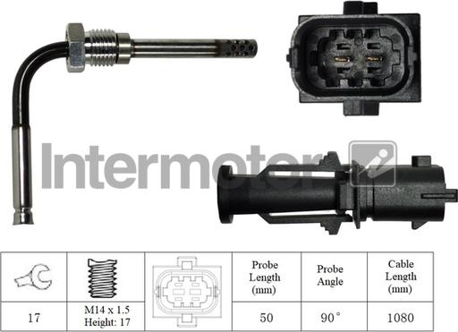 INTERMOTOR 27115 - Датчик, температура вихлопних газів autozip.com.ua