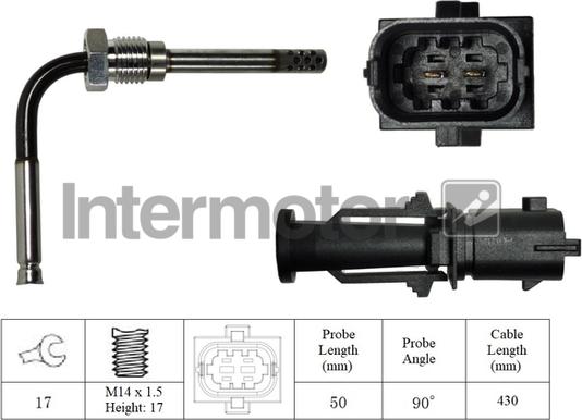 INTERMOTOR 27133 - Датчик, температура вихлопних газів autozip.com.ua