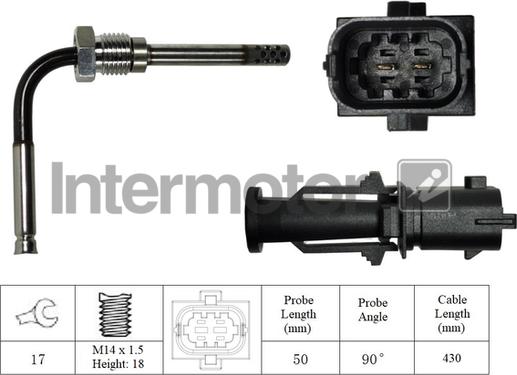 INTERMOTOR 27214 - Датчик, температура вихлопних газів autozip.com.ua