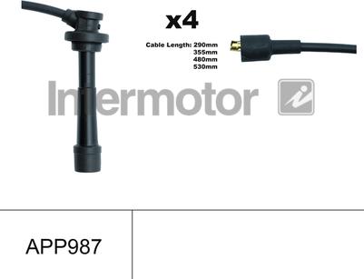 INTERMOTOR 76056 - Комплект проводів запалювання autozip.com.ua