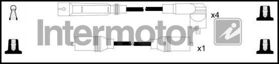 INTERMOTOR 76163 - Комплект проводів запалювання autozip.com.ua