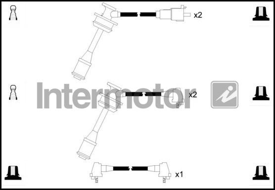 INTERMOTOR 76106 - Комплект проводів запалювання autozip.com.ua