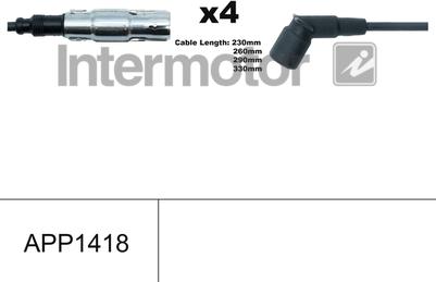 INTERMOTOR 76383 - Комплект проводів запалювання autozip.com.ua