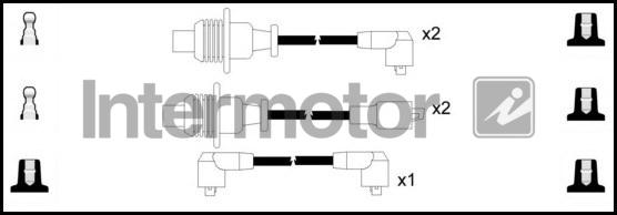 INTERMOTOR 76258 - Комплект проводів запалювання autozip.com.ua