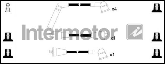 INTERMOTOR 76279 - Комплект проводів запалювання autozip.com.ua