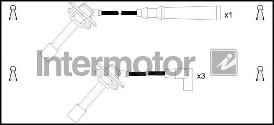INTERMOTOR 76274 - Комплект проводів запалювання autozip.com.ua