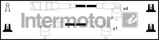 INTERMOTOR 73945 - Комплект проводів запалювання autozip.com.ua
