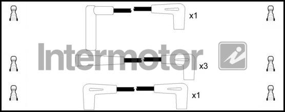 INTERMOTOR 73910 - Комплект проводів запалювання autozip.com.ua