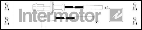 INTERMOTOR 73927 - Комплект проводів запалювання autozip.com.ua