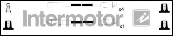 INTERMOTOR 73972 - Комплект проводів запалювання autozip.com.ua